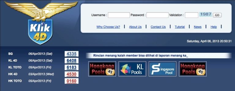 Cara daftar Klik4d : cara menghitung Togel Toto