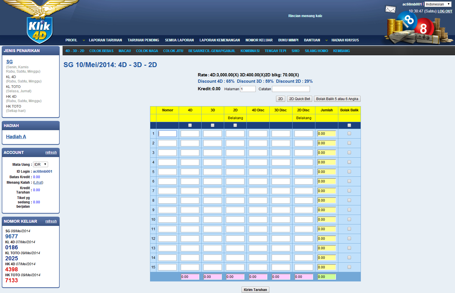 CARA DAFTAR KLIK4D