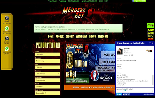 CARA DAFTAR MERDEKABET